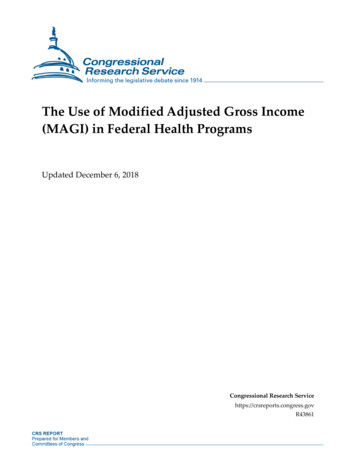 The Use Of Modified Adjusted Gross Income (MAGI) In .