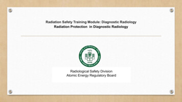 Radiation Safety Training Module: Diagnostic Radiology .