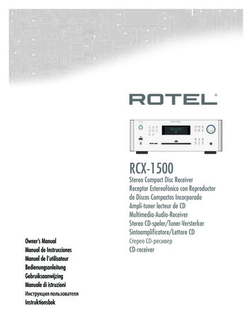 RCX-1500 - Rotel