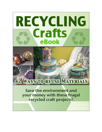 Recycling EBook FaveCrafts - 1000s Of Free Craft .