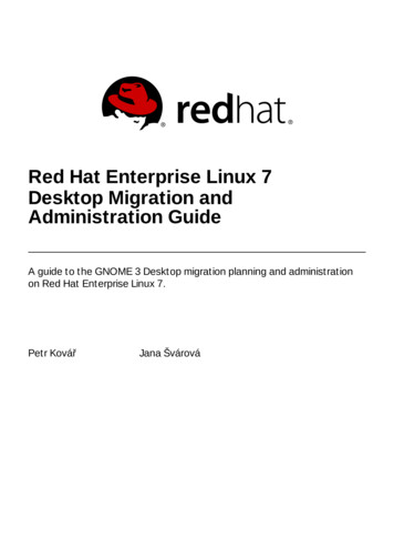 Red Hat Enterprise Linux 7 Desktop Migration And .
