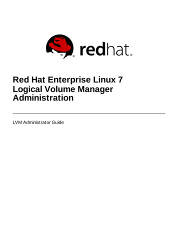 Red Hat Enterprise Linux 7 Logical Volume Manager .