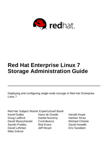 Red Hat Enterprise Linux 7 Storage Administration Guide
