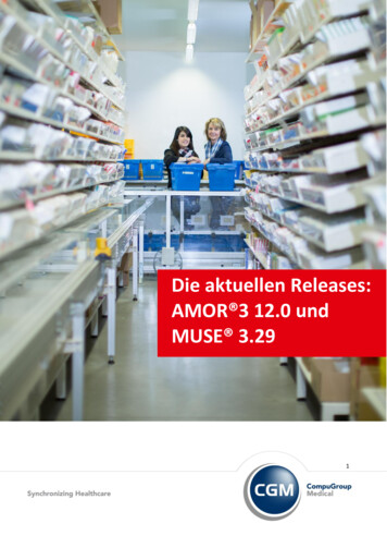Die Aktuellen Releases: AMOR 3 12.0 Und MUSE 3 - Aescudata