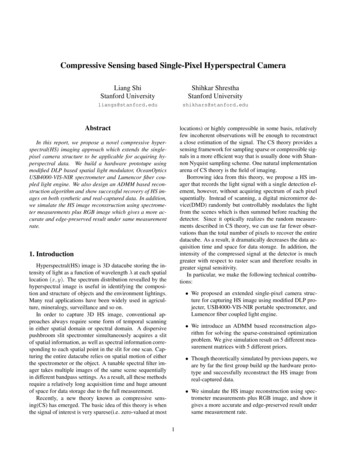 Compressive Sensing Based Single-Pixel Hyperspectral Camera