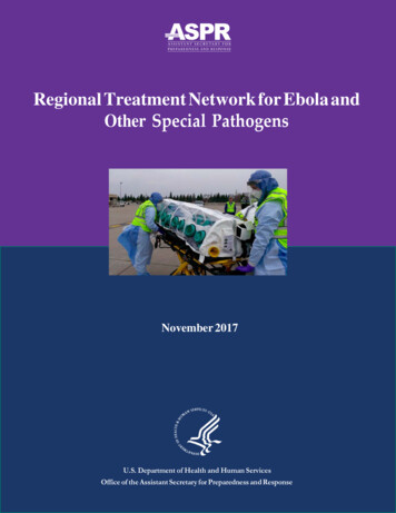 ASPR/HHS Regional Treatment Network For Ebola And Other Special .