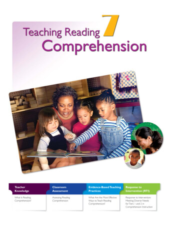 Chapter 7 Teaching Reading Comprehension