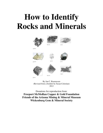 How To Identify Rocks And Minerals - Jan Rasmussen 