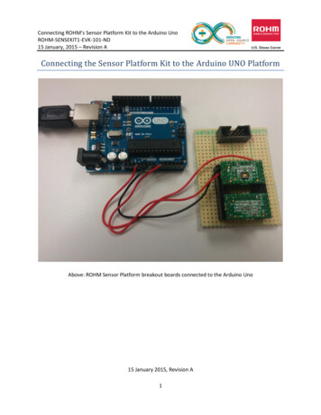 Connecting The Sensor Platform Kit To The Arduino UNO 