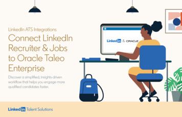LinkedIn ATS Integrations Connect LinkedIn Recruiter & Jobs To Oracle .