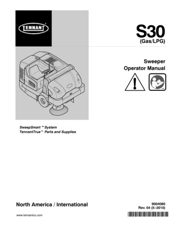 (Gas/LPG) Sweeper Operator Manual