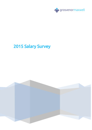 2015 Salary Survey - Grosvenor Maxwell