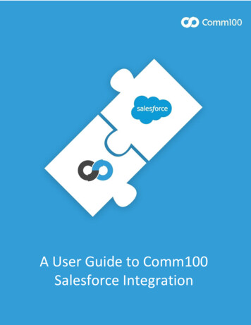 User Guide To A Salesforce Integration