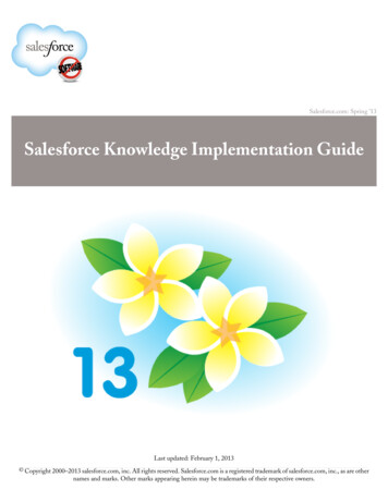 Salesforce Knowledge Implementation Guide