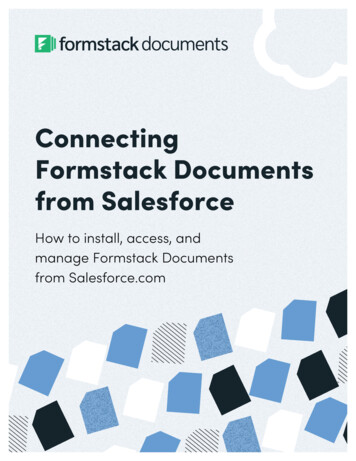 Connecting Formstack Documents From Salesforce
