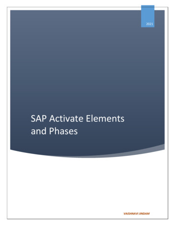 SAP Activate Elements And Phases