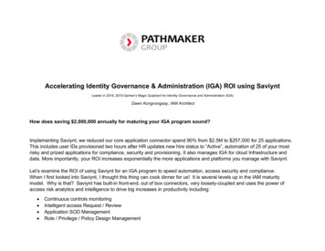 Accelerating Identity Governance & Administration . - PathMaker Group