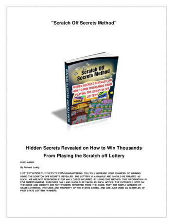 Scratch Off Secrets System - Lottery Winner University