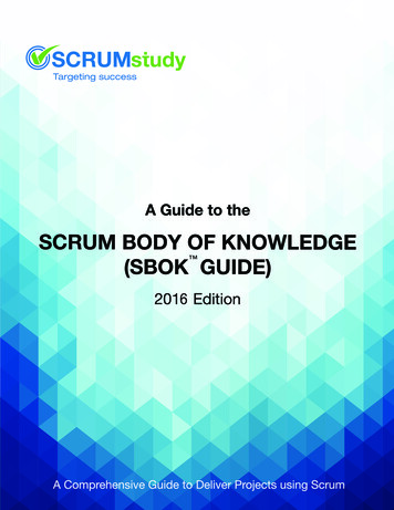 A Guide To The - Scrum, Agile Training
