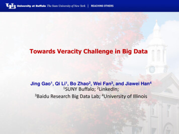 Towards Veracity Challenge In Big Data