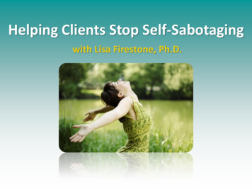Helping Clients Stop Self-Sabotaging