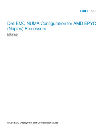NUMA Configuration For AMD EPYC Processors