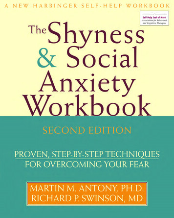 “Social Anxiety And Shyness Can Become So Intense That .
