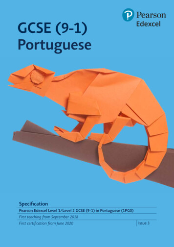 GCSE (9-1) Portuguese - Pearson Qualifications