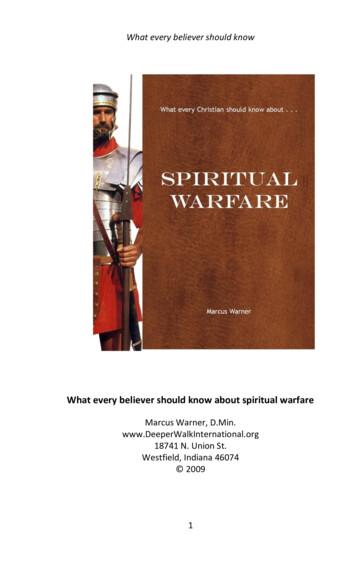 What Every Believer Should Know About Spiritual Warfare