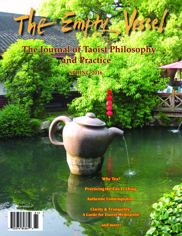 The Journal Of Taoist Philosophy And Practice