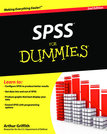 SPSS For Dummies, 2nd Edition - Academia.dk