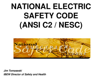 NATIONAL ELECTRIC SAFETY CODE (ANSI C2 / NESC)