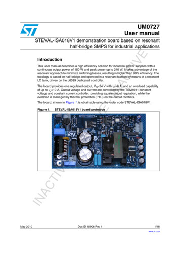 UM0727 User Manual Half-bridge SMPS For Industrial .