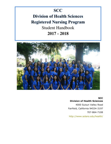 TMCC Maxine S. Jacobs Nursing Program Student Handbook (2013-14)