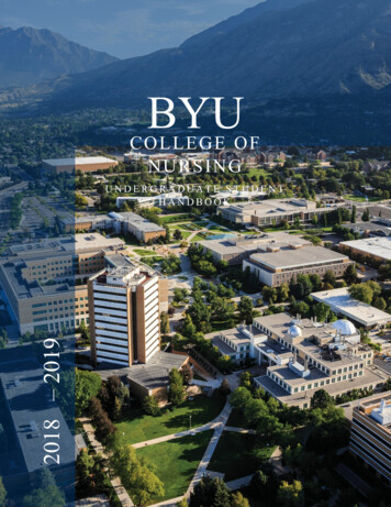 COLLEGE OF NURSING - Brigham Young University