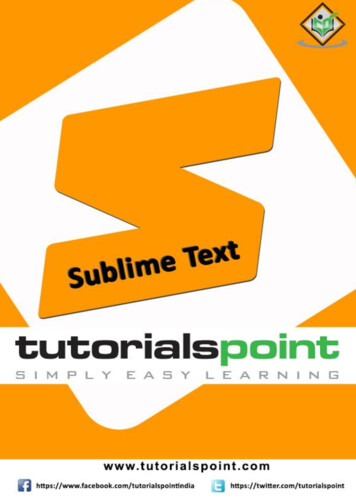 Sublime_text_tutorial.pdf - Tutorialspoint