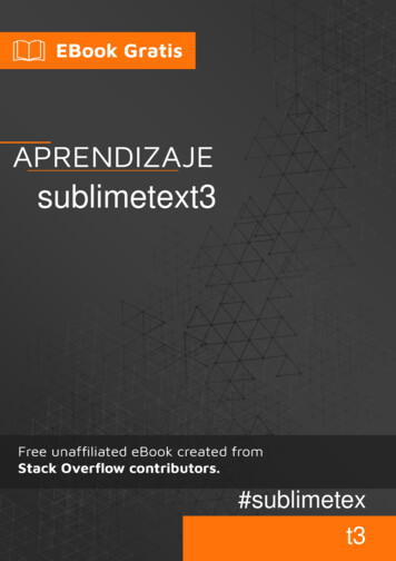 Sublimetext3 - Riptutorial 