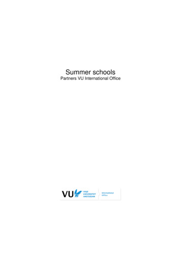 Summer Schools
