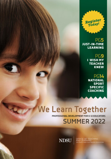 We Learn Together - NDSU