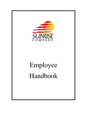 Employee Handbook - Sunrise Company