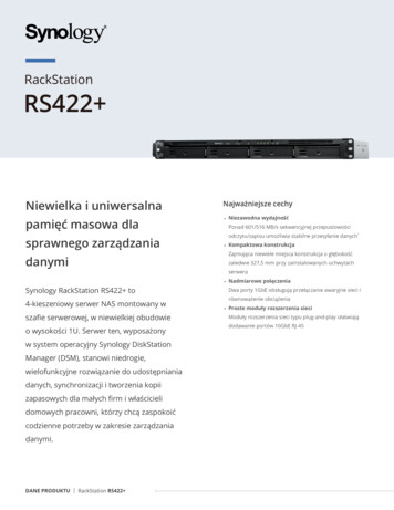 RackStation RS422 - Global. .synology 