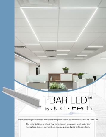 T-Bar LED Brochure - T-BAR LED: Simple And Elegant Lighting