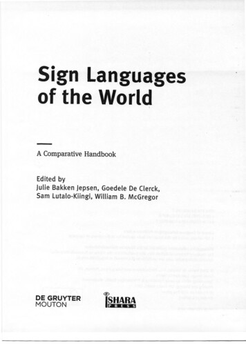 Sign Languages - National Chung Cheng University