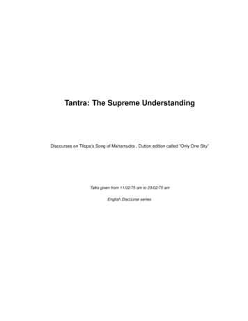 Tantra: The Supreme Understanding - Rajneesh