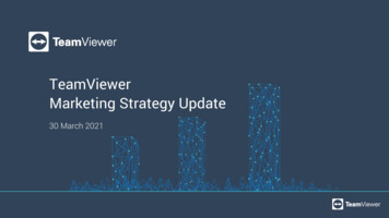 TeamViewer Marketing Strategy Update