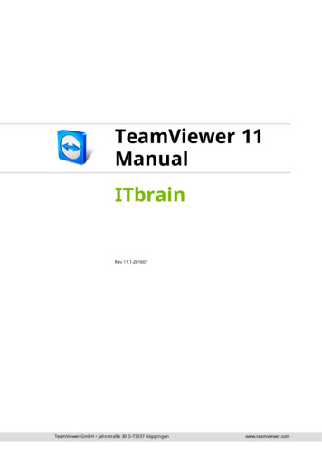 TeamViewer Manual ITbrain