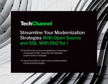 Streamline Your Modernization Strategies With Open Source .