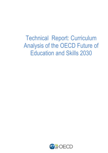 Technical Report: Curriculum Analysis Of The OECD Future .