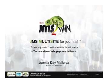 JMS MULTISITE For Joomla! - Tutorial.jms2win 