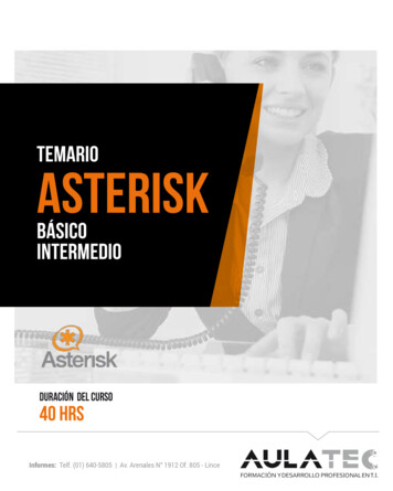 Temario Asterisk - AULATEC